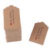 100pcs Brown Handmade Hang Label Wedding Favor Gift Dessert Tags Clothing Jewelry Price Tag #3