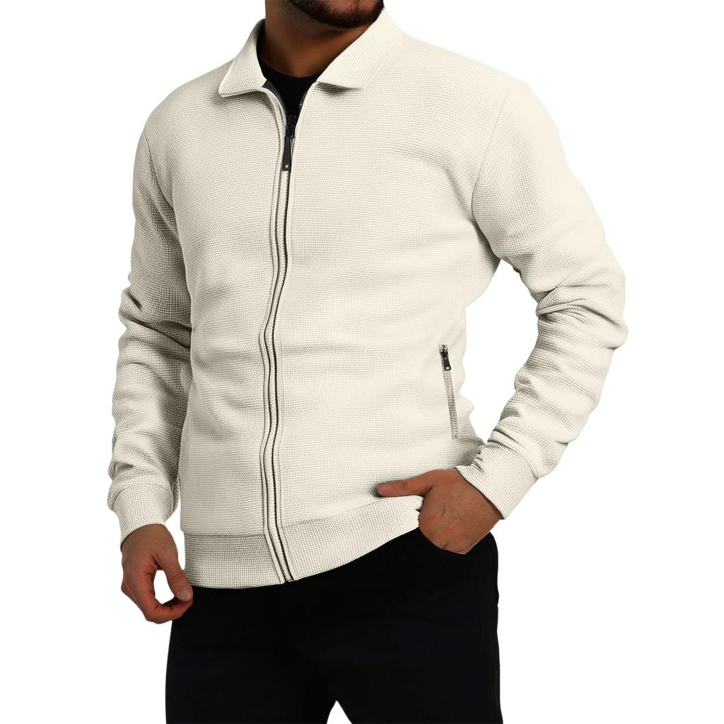 Men's Winter Casual Zipper Pocket Long-Sleeve Jacket