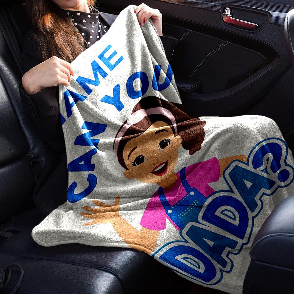 Custom Name Ms. Rachel Theme Printed Blanket - Perfect for Couch, Bed, Travel & Outdoor Use | Machine Washable, Cozy & Durable.