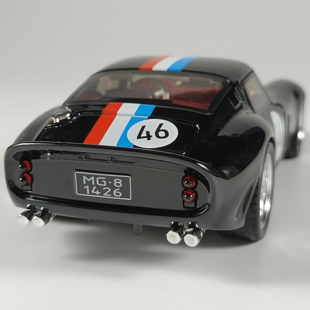 Масштаб 1/32 Ferrari 250 GTO Суперспортивный автомобиль Сплав Литой Модель автомобиля Металлическая Миниатюрная модель Коллекция GT Хобби Праздничный подарок с парнем