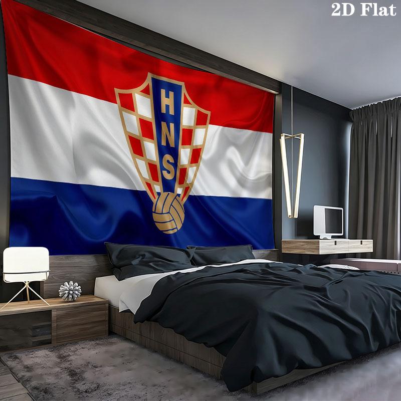 CRO logo Wall tapestry, aesthetic printed fabric blanket, suitable for bedroom, living room, and home decor.