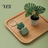 Stress Relief Toy Duck Sound Button Keychain, Rechargeable Fidget Clicker with Real & Keychain Reliever LED Light, Funny Interactive Desk Gifts