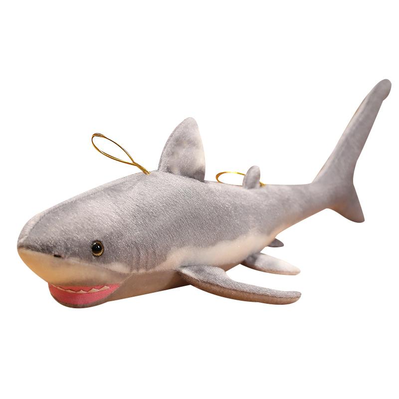 60-140CM Great White Shark Plush Toy Simulation Stuffed Soft Jaws Pillow Sleeping Cushion For Birthday Gifts