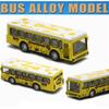 Модель мини-автобуса из сплава 1/60 с откидной спинкой, игрушка туристического автобуса с высокой имитацией, подарочный набор