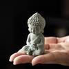 Sandstone Aquarium Buddha Statues Mini Dolls Buddha Statue Little Monk Figurine  Car Dashboard