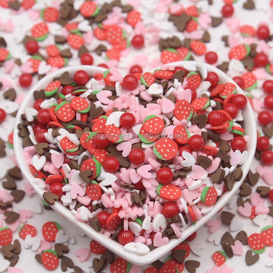 5mm Fruits Shape Christmas Halloween Sprinkles Polymer Clay Slices for Nail Slime Epoxy Resin Craft Diy