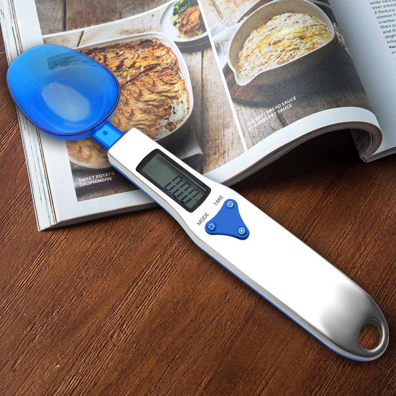 New Three-Spoon Digital Kitchen Scale - 0.1g Precision, 500g Capacity, Ideal for Ingredient Weighing