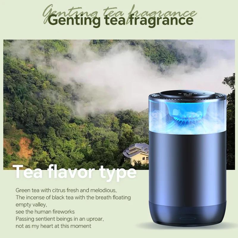 Smart Fashion Car Freshener 3 Intensity Levels Essential Oils Aroma Diffuser Adjustable Intelligent Diffuser With Pickup Light