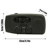 Погодное радио 3 способа зарядки Радио Фонарик AM/FM Радио Портативное USB Солнечное Ручной завод Зарядка для использования в помещении и на открытом воздухе