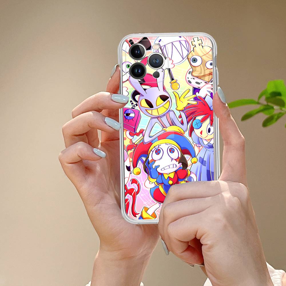 Забавный A-Удивительный D-Цифровой C-Цирк Чехол для Телефона Для IPhone 17 16 15 14 13 12 11 Pro Max Plus Мягкая Крышка Персонализированный DIY