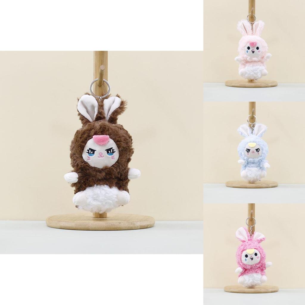 Super Soft Velvet Plush Bunny Keychain Cute Cartoon Character For Little Ones