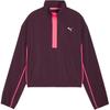 Puma Fashion Woven Comfortable Casual Long Sleeve Jacket Women Jackets Midnight-Purple Crimson 526398-44