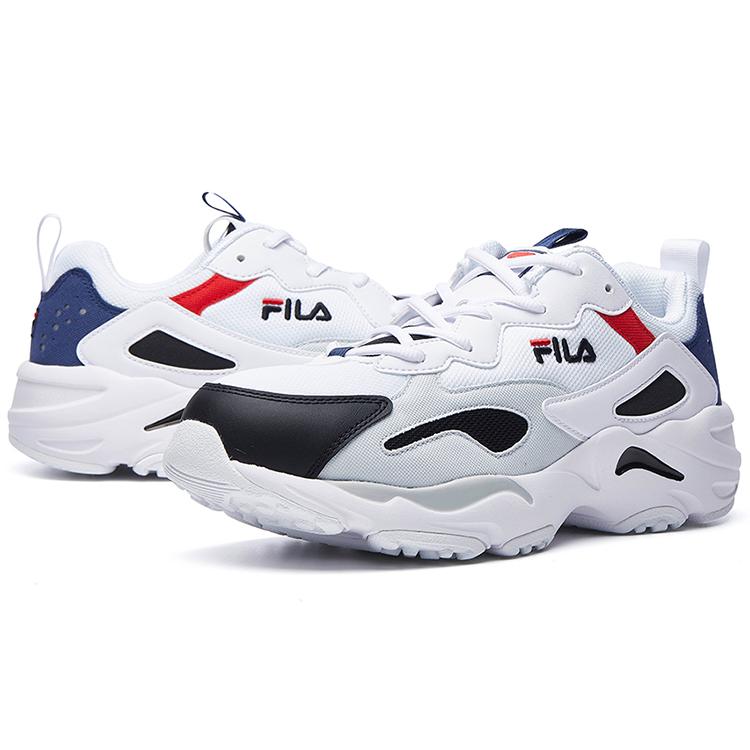 Fila Tracer Mesh, Текстильные Удобные Круглый Носок Амортизация Устойчивые к Истиранию Дышащие Низкие Массивные Кроссовки Мужские F12M041104FWB