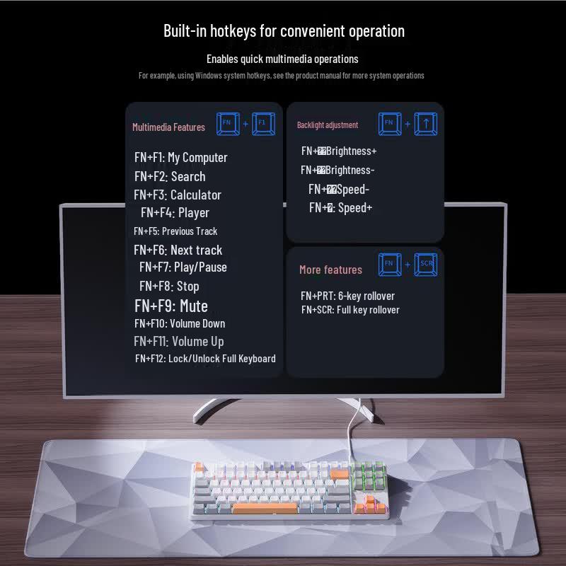 Lenovo GK10 Wired Mechanical Gaming Keyboard