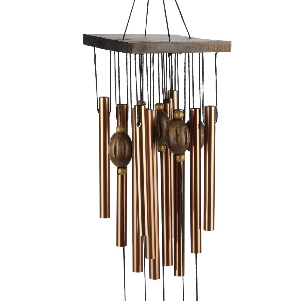 Outdoor Garden Yard Copper Alloy Wind Chime Multi Tube Windbell Hanging Decoration(Butterfly )
