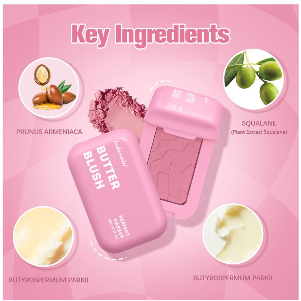 Butter Blush, Contour Matte Blush, Enhance Complexion, Soft Face Makeup, Moisturizing Lipstick