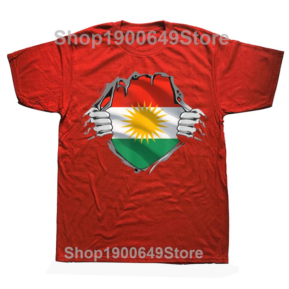 Смешные футболки с флагом Курдистана, курдские, для мужчин и женщин, модные, повседневные, оверсайз, 100% хлопок, свободного стиля