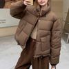 Кремовый цветной хлеб женское зимнее пальто белый утиный пуховик женский короткий стиль