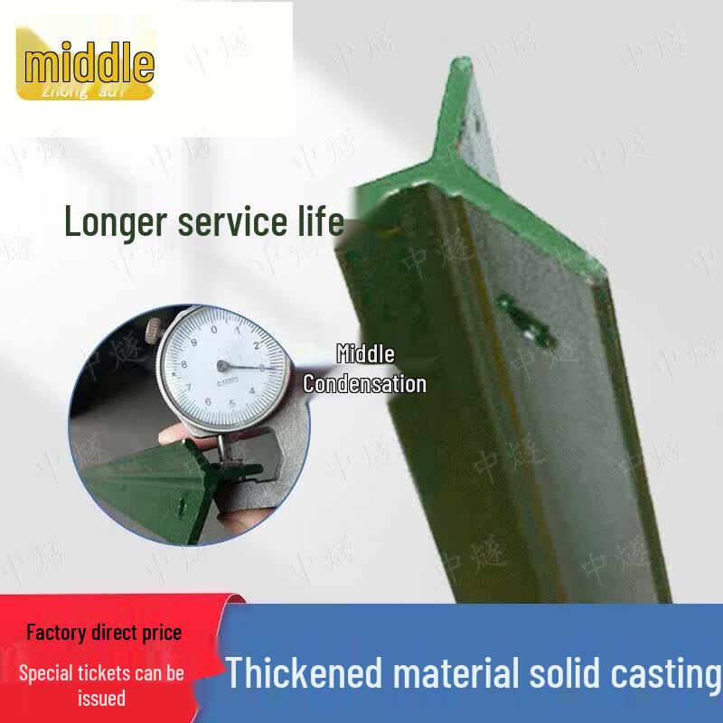 Thickened Cast Iron Triangle-Pointed Mesh Fence Post