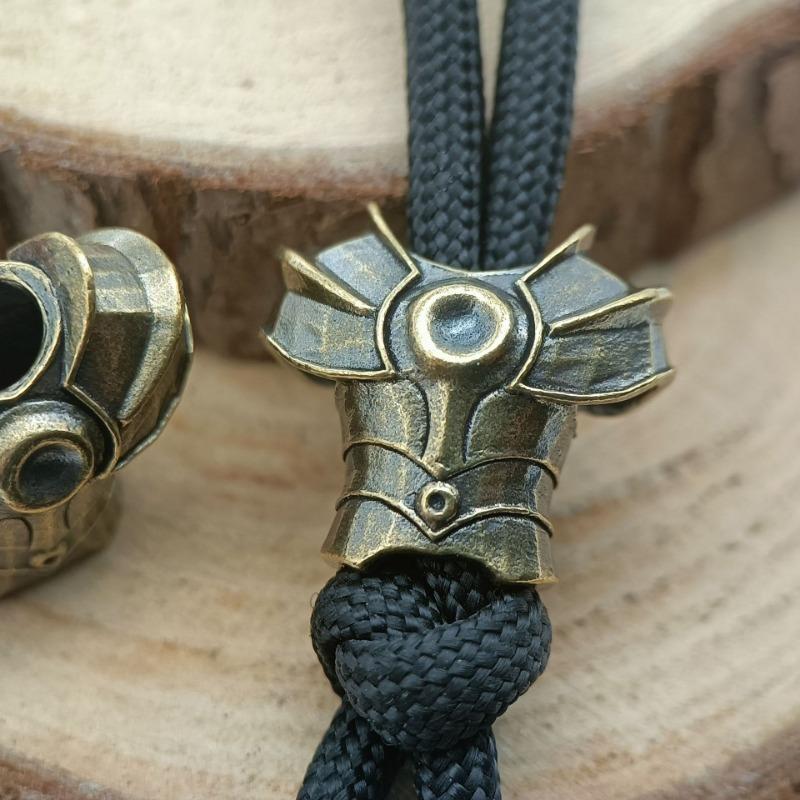 Бронзовые бусины для ножа Armor DIY Плетеные браслеты Подвески для шнурка Аксессуары Подвески для уличного инструмента