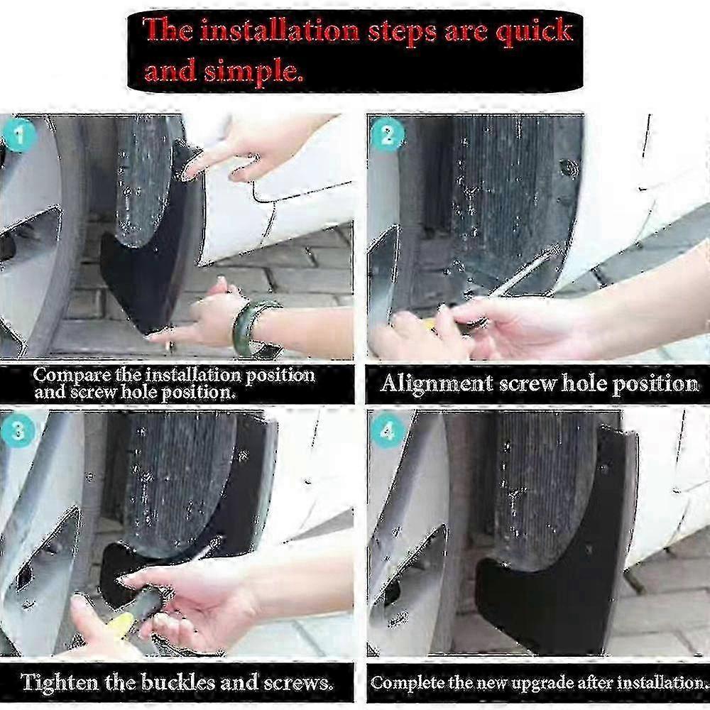 Fender mud flaps for BMW 3 Series F30 F31, 4pcs styling accessories