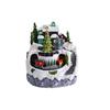 D2 Christmas 20250 Xmas Resin Crafts Led Lights Christmas Tree Snowflake Decoration Train Christmas Village Sets Musical House