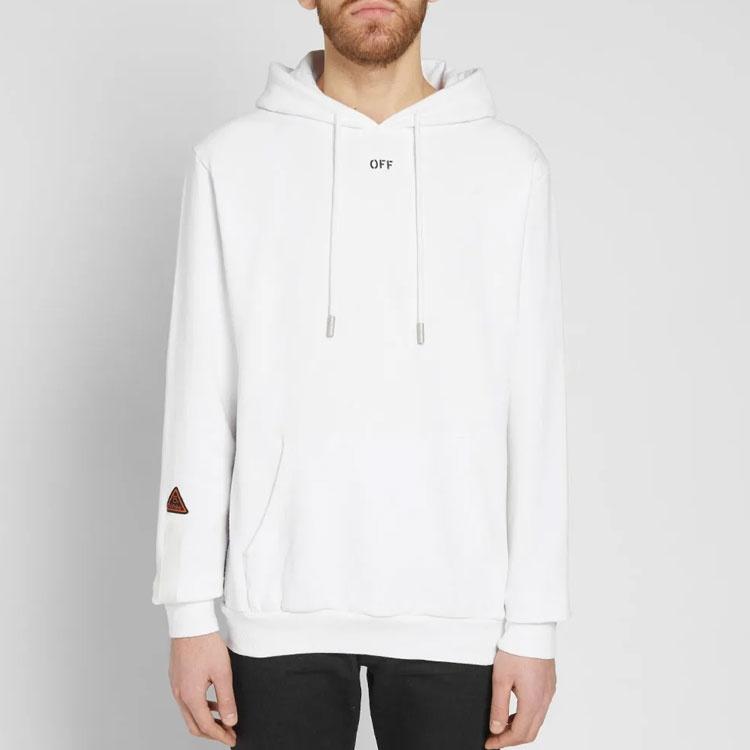 Off-White SS21 hooded Logo Printing Long Sleeves Loose Fit White Men's OMBB032S180030080100