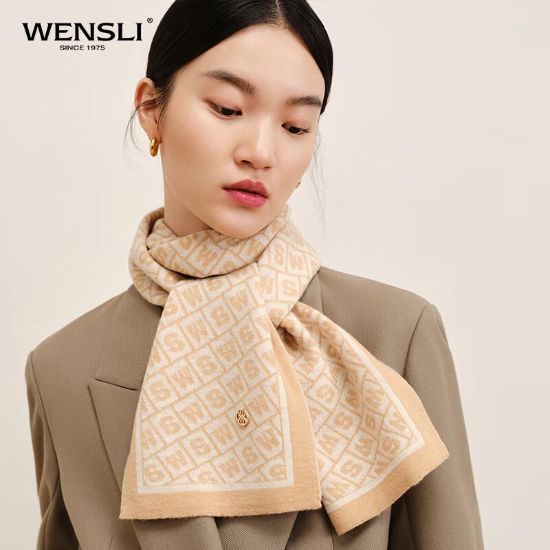 WENSLI Women's Pure Wool Winter Scarf