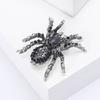 Винтажный стиль, брошь для пальто, блестящие стразы, декор в форме паука, шаль, булавка для шарфа, мужской костюм, пальто, простой значок, модные аксессуары