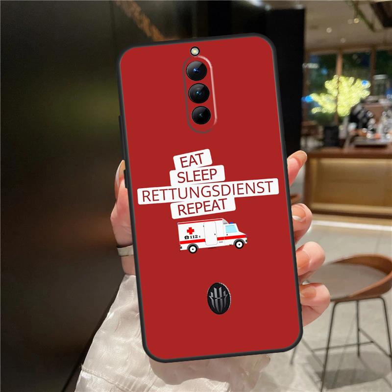 Ambulance EMS EMT Paramedic Case For Red Magic 9 8S 8 Pro Plus Cover For ZTE Nubia Red Magic 6S 7S 6 7 Pro 6R 5S 5G