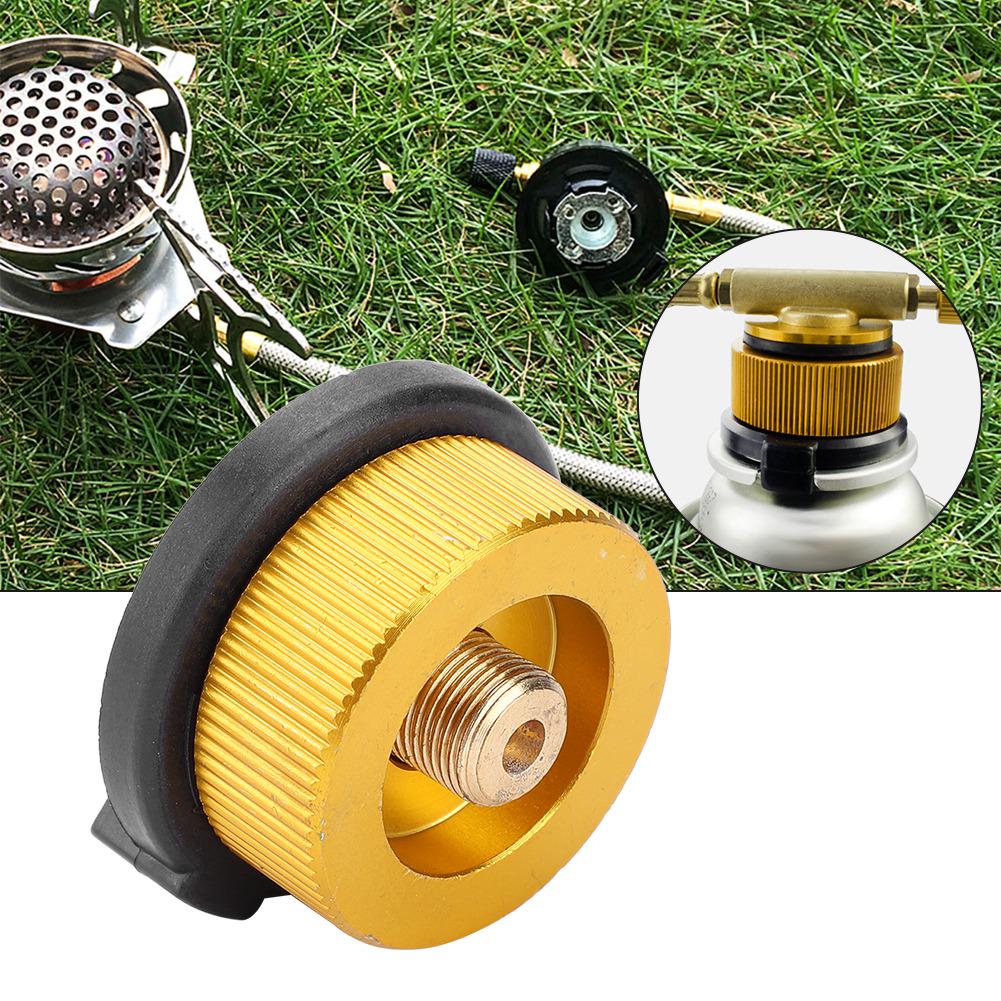 Gas stove adapter, stove connection stove adapter for flat and s with automatic locking function, for camping picnic outdoors