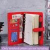 Refillable Card Organizer Ring Binder Leather Loose Leaf Daily Planner File Folder Notepad Notebook