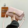 Chic Square Bag With Stitching Details Pu Material Casual Shoulder Bag