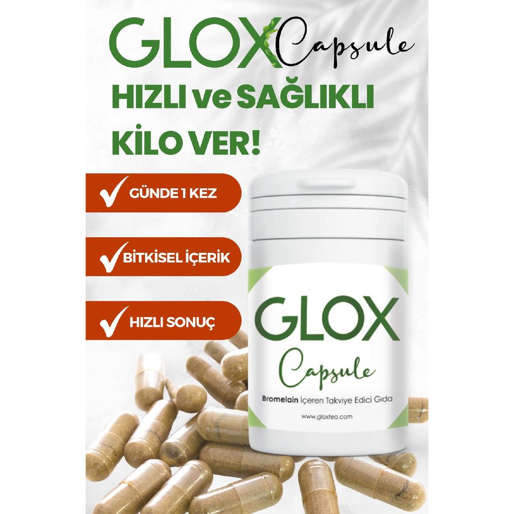 Glox Capsule Fast Detox Capsule Strengthened With Bromelain Extract 30 Pieces 1 Month