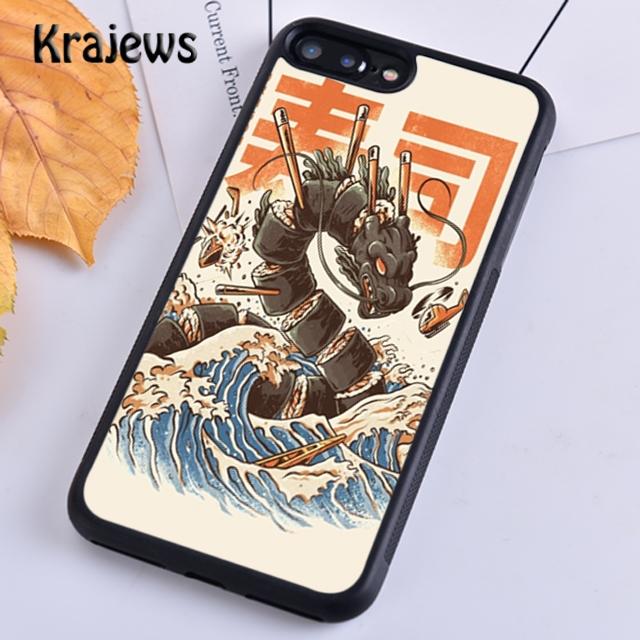 Милый Чехол-Башня Суши для Телефона iPhone 17 Air 16 15 14 plus 12 13 pro max coque Shell Fundas