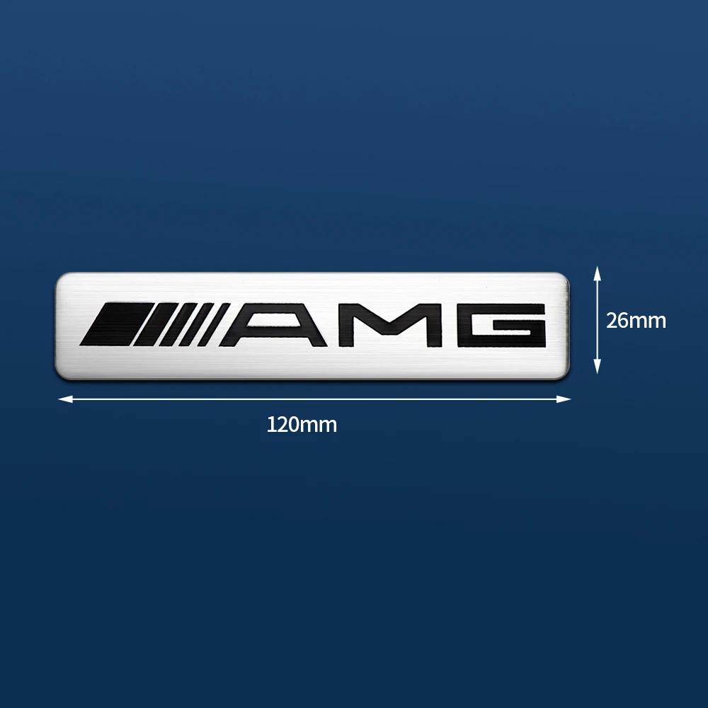 1PCS 3D Aluminum Car Body Trunk Stickers Auto Modification Accessories AMG For Mercedes BenzW108 W124 GLC CLA CLS A B C E Class NKT0