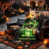 Soft Green Horror Character Blanket Perfect for Snuggling Up on the Sofa, Ideal for Cozying Up in the Bedroom