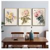And Prints Home Decoration Wall Art Pictures for Living Room Nostalgic Pastoral Canvas Painting European Retro Flower Posters No Frame