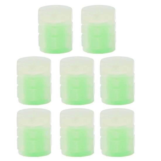 Светящиеся в темноте колпачки для вентилей шин Универсальные колпачки для штоков вентилей шин для автомобиля, грузовика, внедорожника, мотоцикла Ночные предохранительные огни Пылезащитные аксессуары для шин