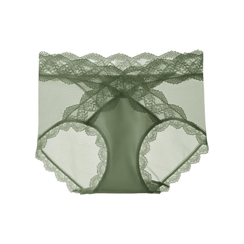 Spring Summer Lace Women's Underwear Sexy Breathable Pure Desire Wind Slightly Shrinking Waist Hip Lifting Triangle Panties