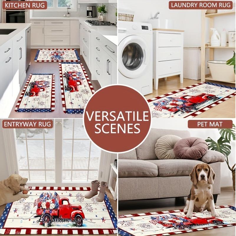 1PC Buttle Tea Hamster Kitchen Rug Non-Slip Door Mat Pop design Bathroom Rug Bath Mat Carpet for Home Sink Laundry ecoreeree