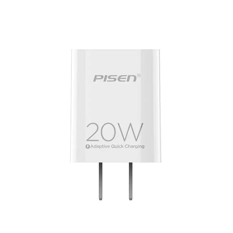 Комплект PISEN 20W PD Быстрое зарядное устройство с кабелем 1 м для устройств Apple