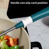 1 Set Anti-scald Cooking Utensils Non-stick Handle Silicone Cooking Spatula Spoon Set Cooking