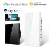 Smart Homekit House Wall Light Switch Wireless WiFi Siri Voice Remote Control Interruptor Work With Apple Home Kit App