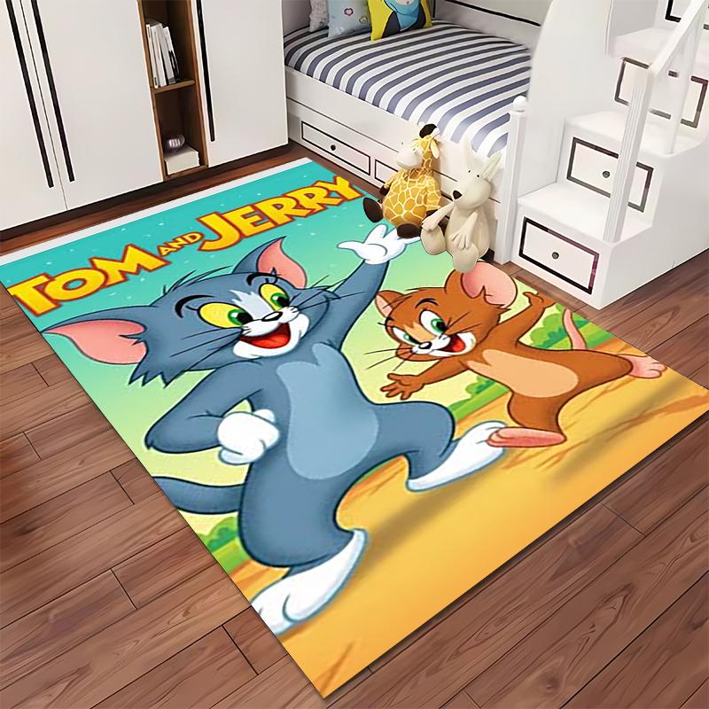 Chic Rugrats 90s Cartoon Characters Area Rug, Non-Slip Washable Throw Carpet for Living Room Bedroom Entryway Home - Vintage Style
