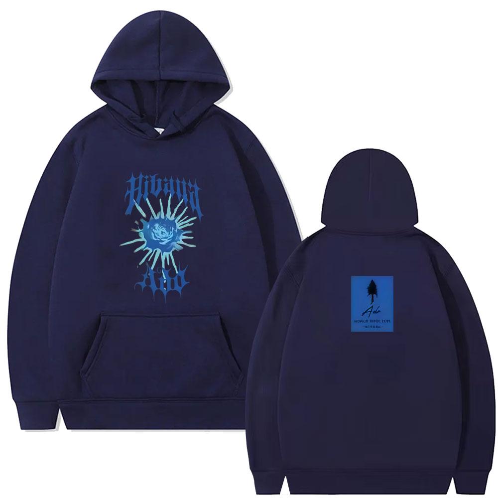 Ado World Tour Hibana Merch Hoodie Men Women Japanese Style Hooded Sweatshirt Unisex Pop Music Hoodies Streetwear