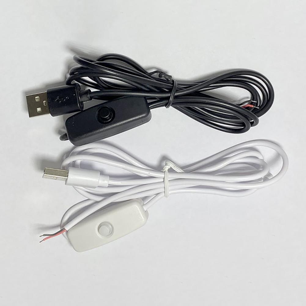 1M Extension Cord Switching Power Cord Insulated Plug Play LED Lamp USB Extension Switching Power Wire