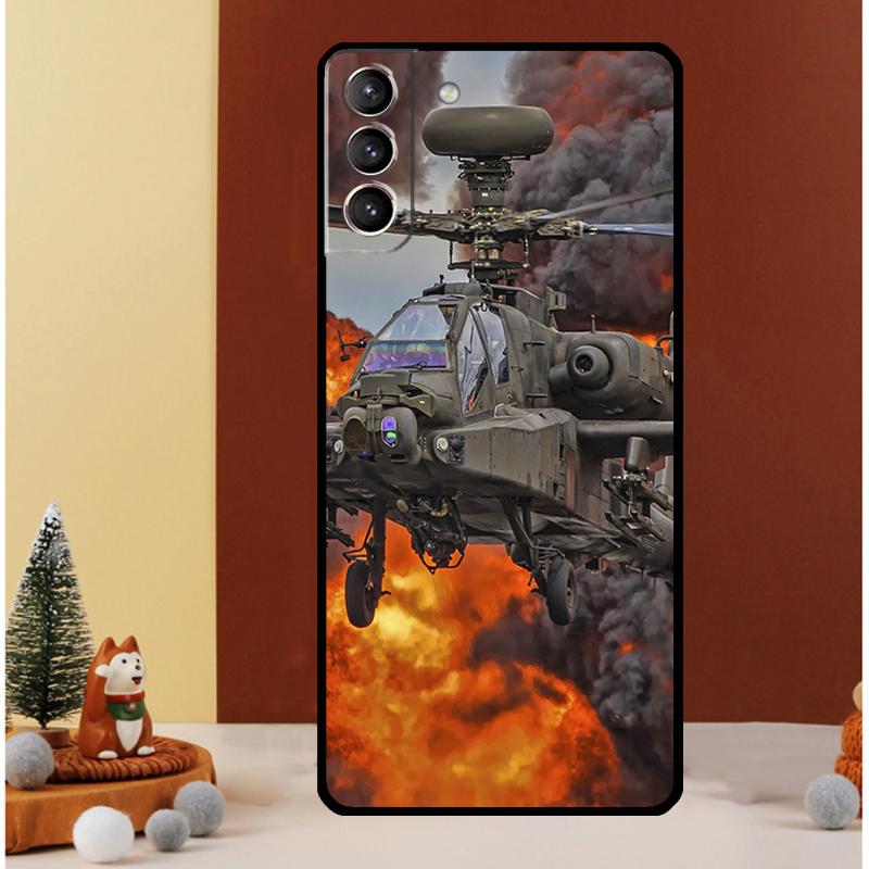 Helicopter Military Case For Samsung Galaxy S24 S26 Ultra S21 S22 S20 S23 S25 Ultra S10 Plus S25 FE Cover Funda