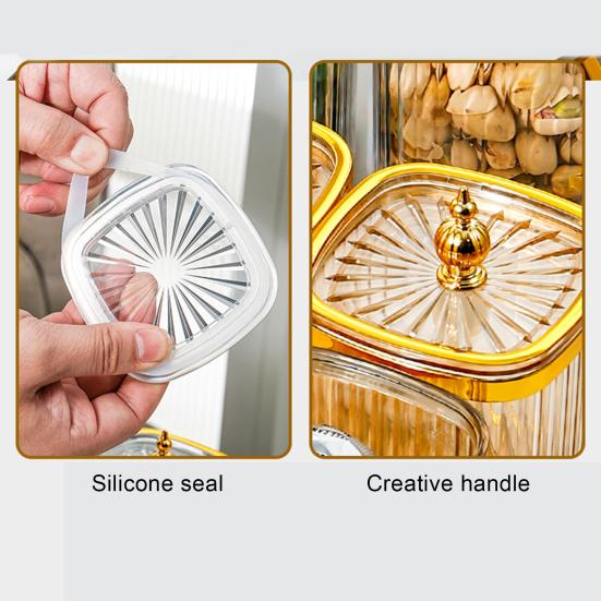 Банка для хранения приправ, контейнер для хранения продуктов, не содержит BPA, прозрачный дизайн, универсальная герметичная банка для специй с пылезащитной крышкой