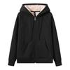 YIRUIYA Cold Plus Casual Women's Zip-Up Hoodie, Pullover, Fleece-Lined, Sweatshirt, Top, Coat, Weather, Windproof, Warm, Autumn/Winter, Sizes, Simple,